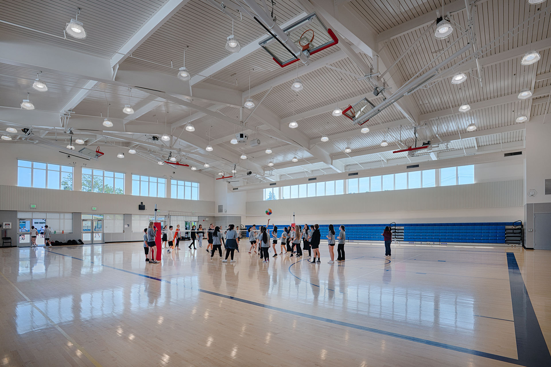 Unidos Middle School Gym Interior