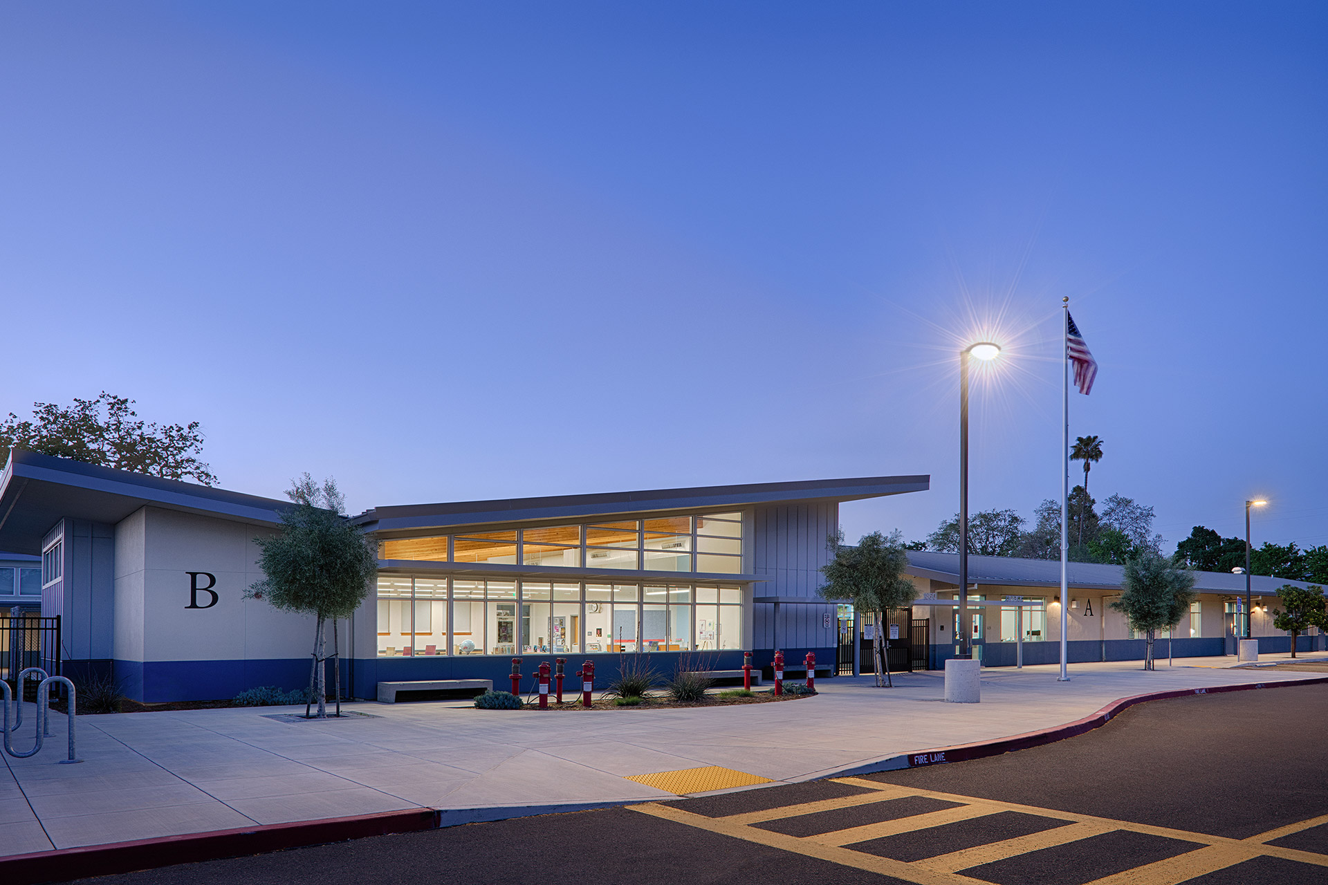 Unidos Middle School Campus Entrance