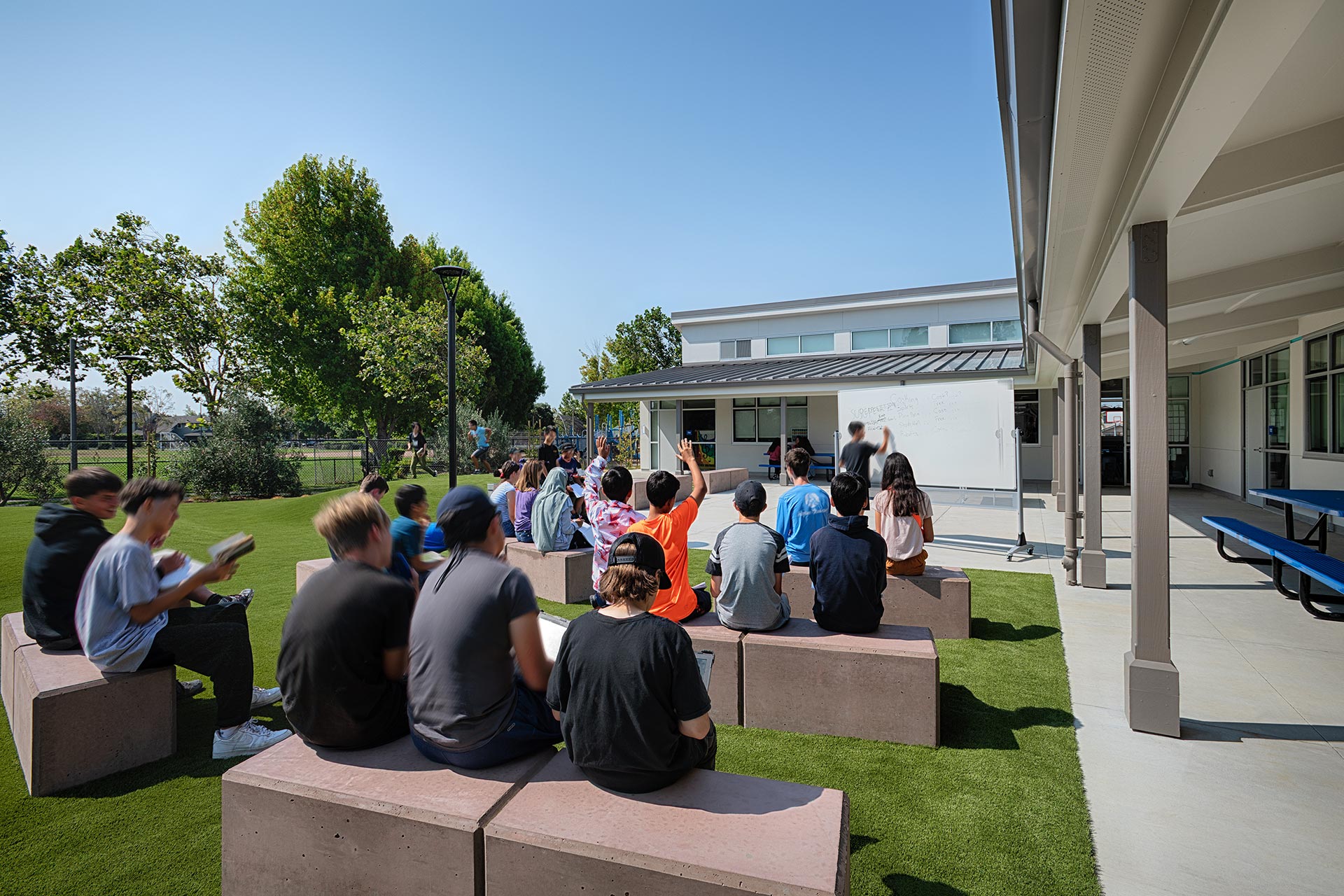 Bay Farm School Courtyard