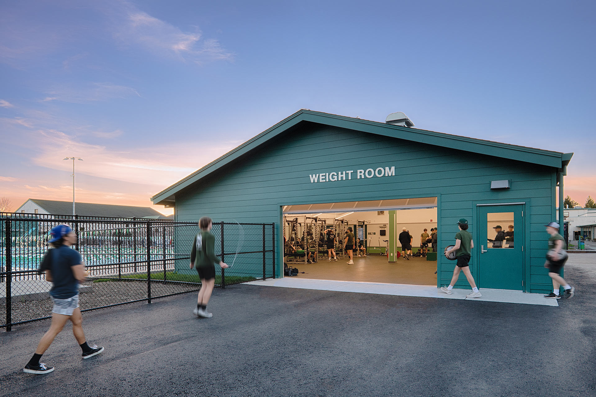Sonoma Valley High School Aquatic Center Weight Room Entrance