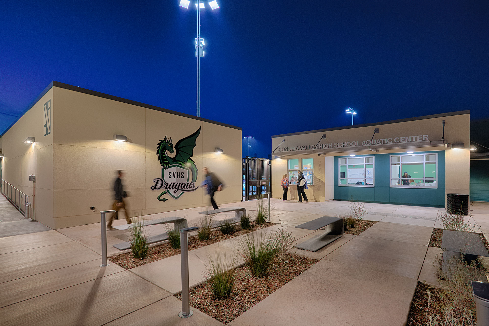 Sonoma Valley High School Aquatic Center Entrance