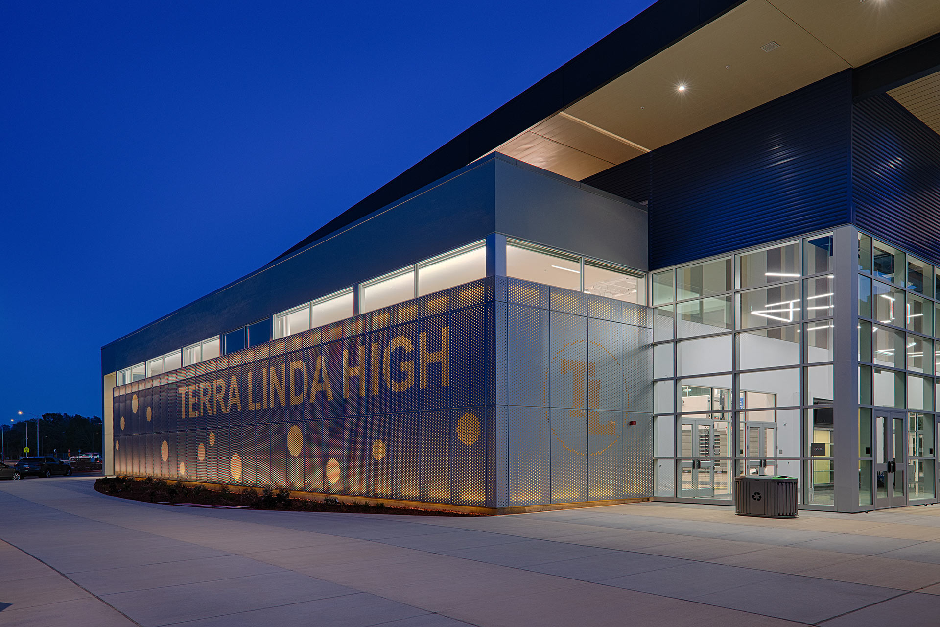 Terra Linda High School Gym Dusk
