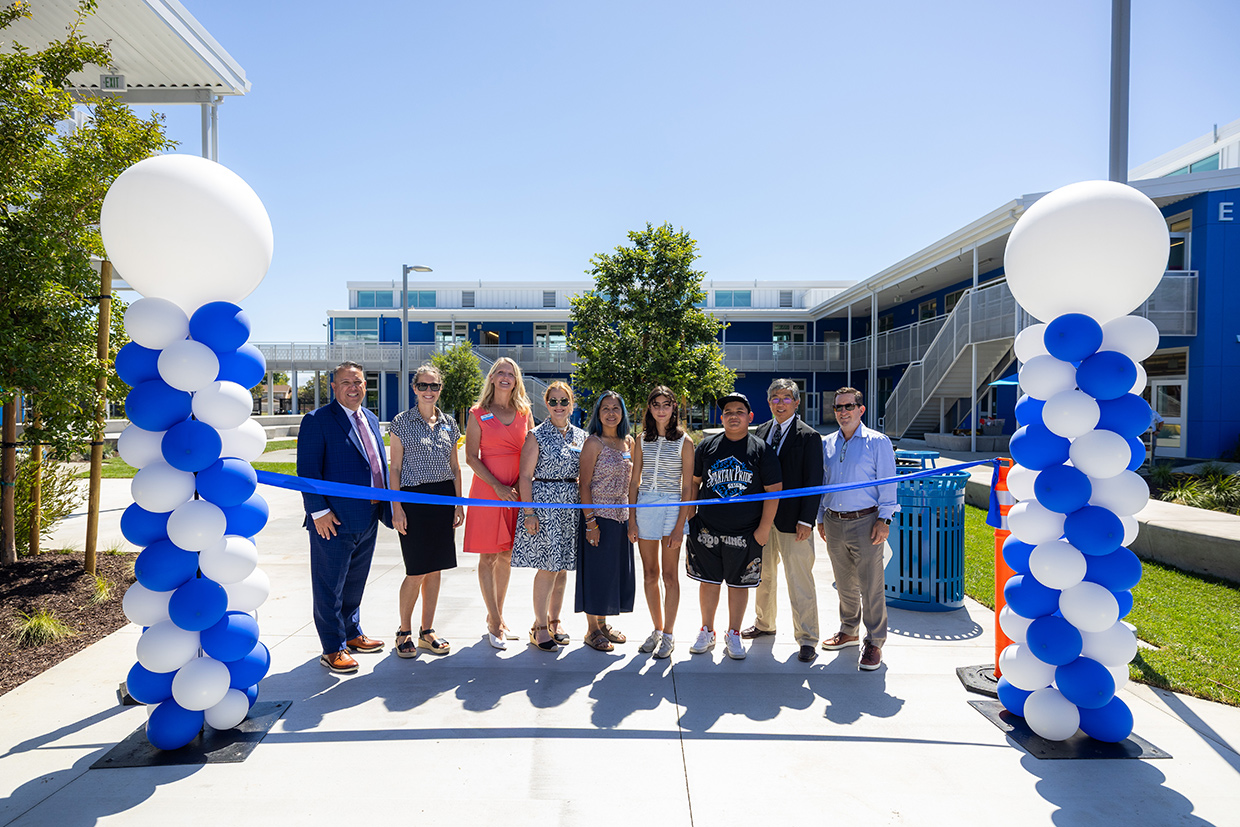 Sunnyvale MS Folia Classroom Building Ribbon Cutting