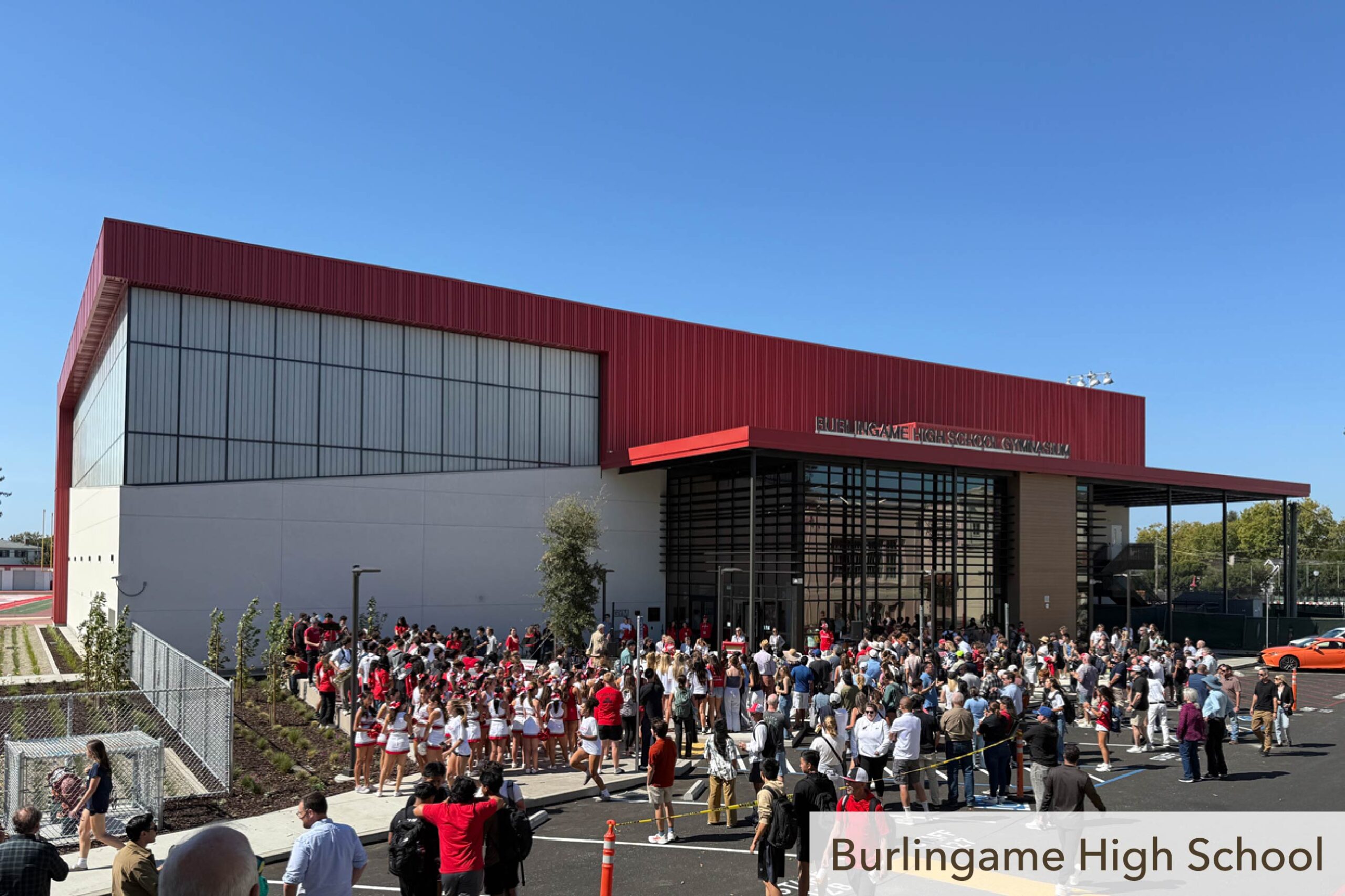 Burlingame High School Gym Ribbon Cutting event