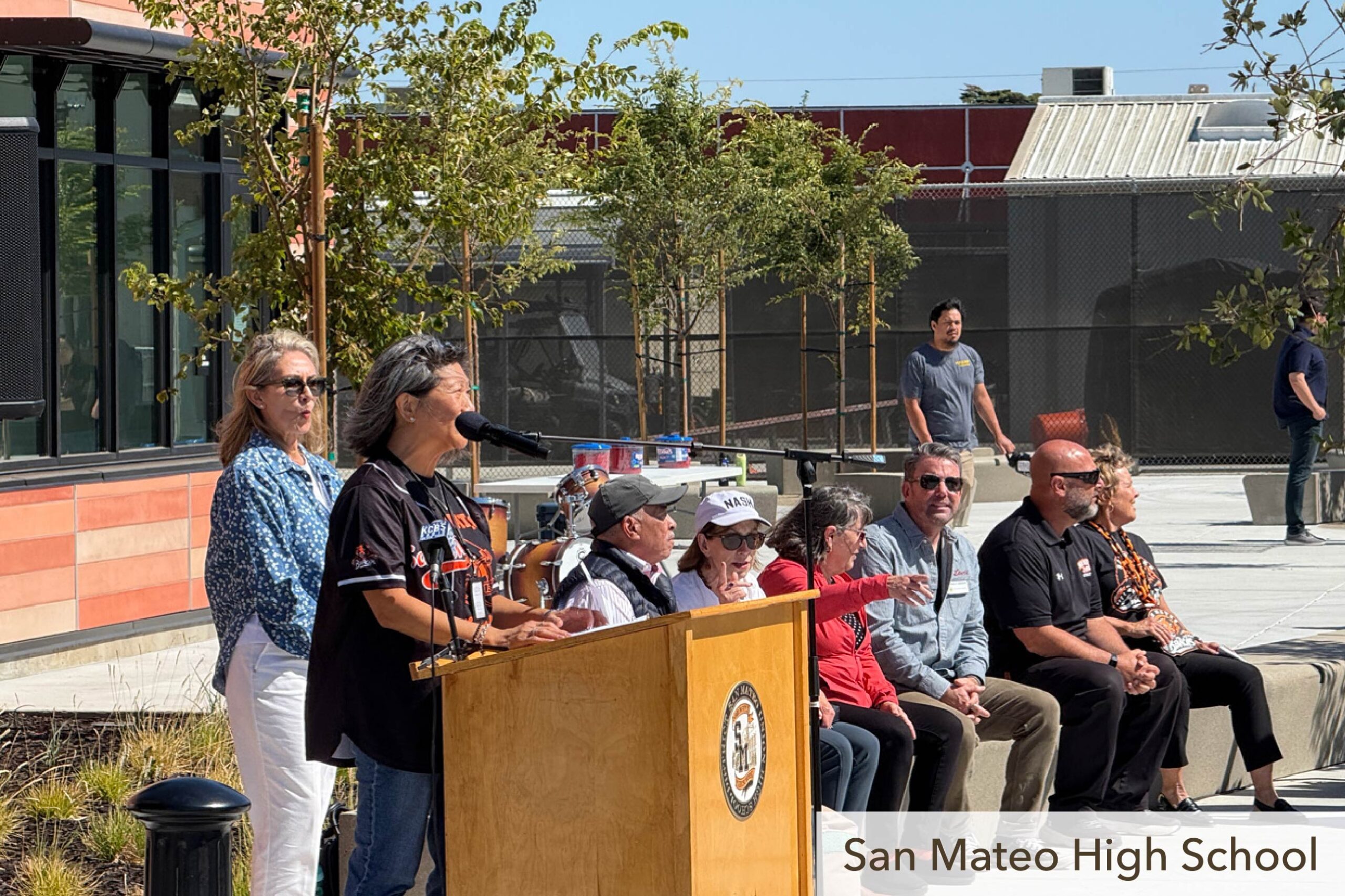 San Mateo High School Gym Ribbon Cutting event