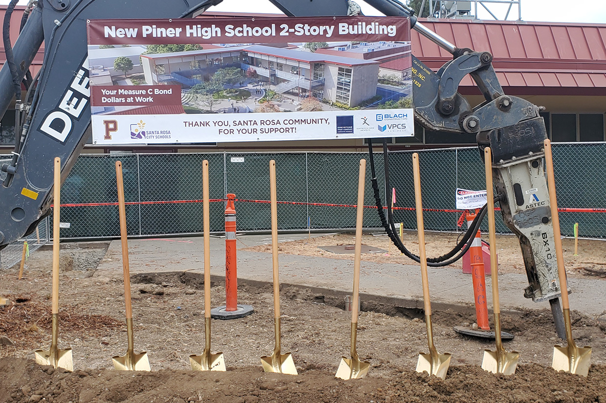 Piner HS Classroom (Folia) Groundbreaking event