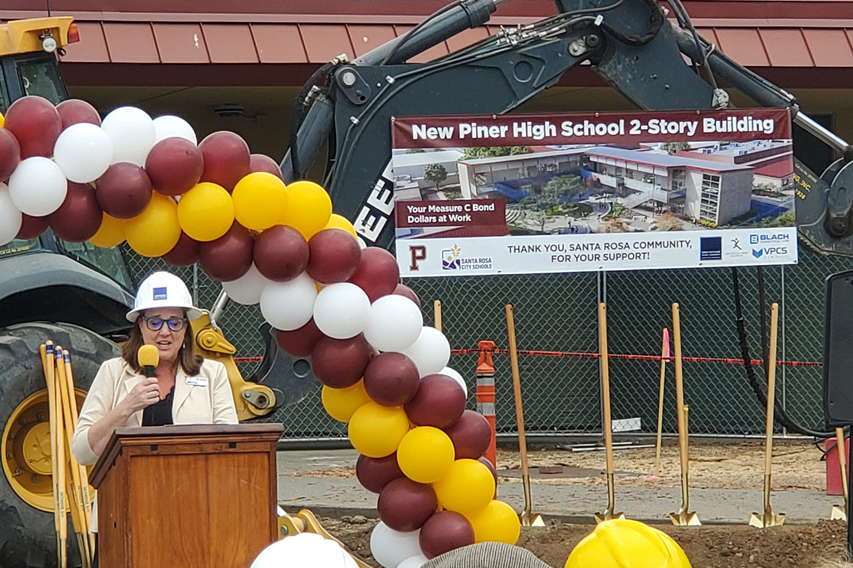 Piner HS Classroom (Folia) Groundbreaking event