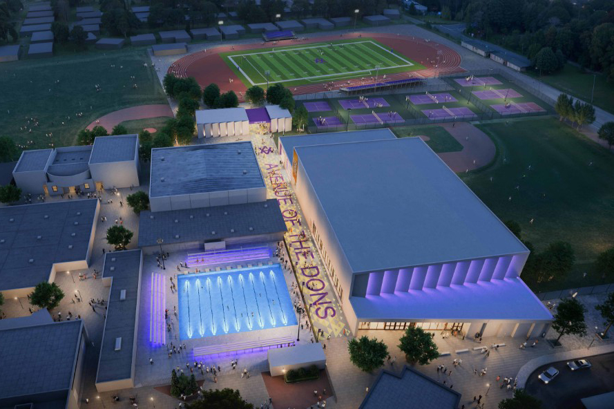 Amador Valley High School, New Performing Arts Center and Athletic Facility - Rendering