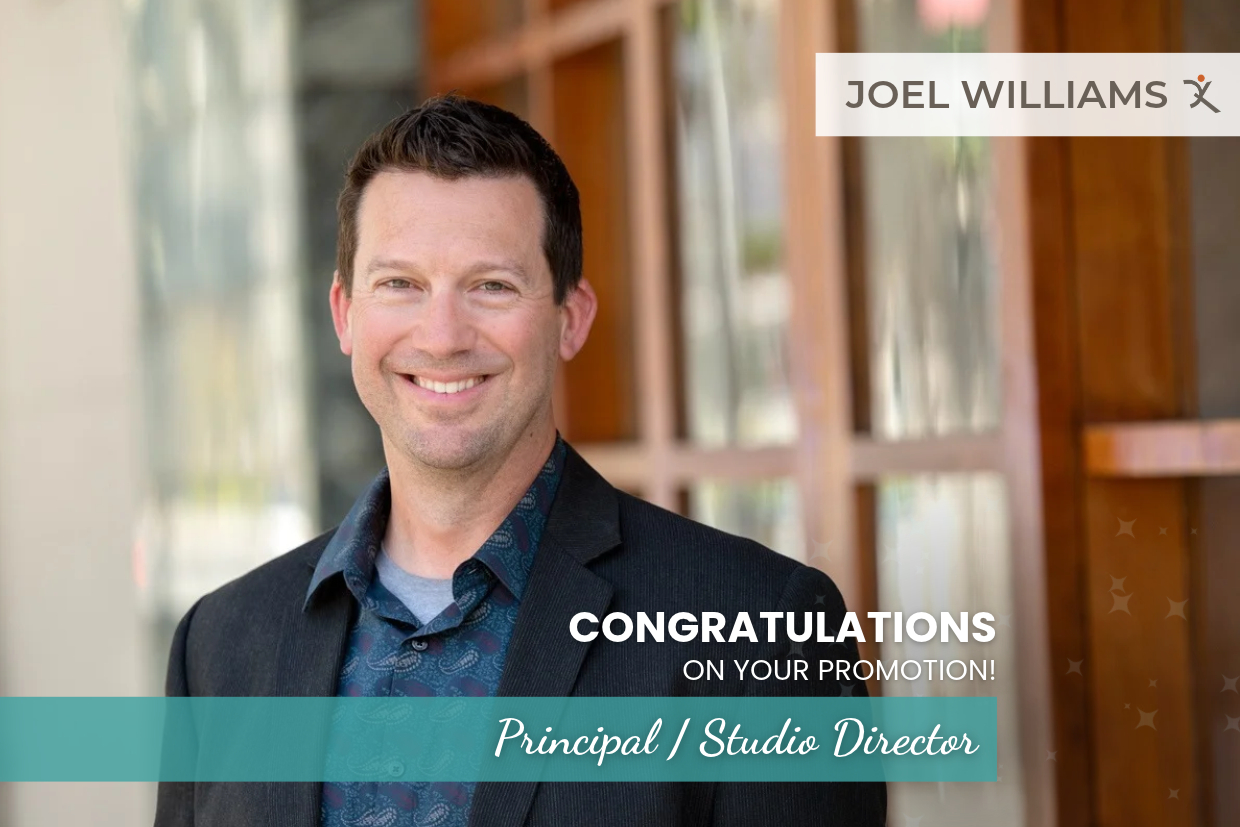 Joel Williams promoted to Principal